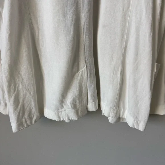 Treasure & Bond Bouncy Oversized Linen Cotton Blend Blazer Top - Picture 3 of 7